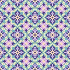 Colorful vintage floral fabric pattern for printing on fabrics, pillows, blankets, scarves.	