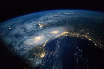 Obraz premium Spectacular Hurricane from Space