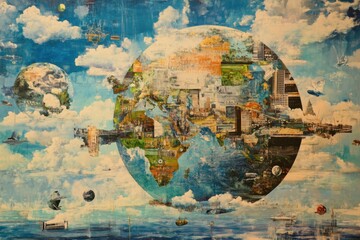 Surreal Earth Collage Artwork