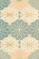 Asian islamic indian style pattern background gold lining