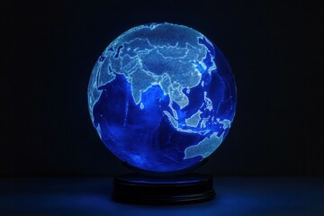 Illuminated Earth Globe
