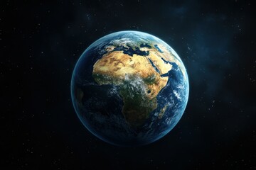 Fototapeta premium Earth from Space with African Continent