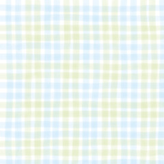 Blue Green Plaid Gingham Check Hand Drawn Background Pattern Overlay