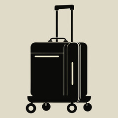 suitcases isolated on white