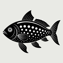 vector illustration of a fish