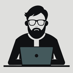 businessman with laptop