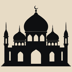 taj mahal vector illustration