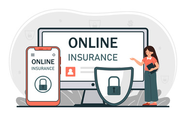 Online Insurance from Phone and Computer Scene.