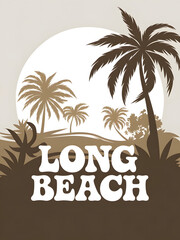 Obraz premium Long Beach Poste
