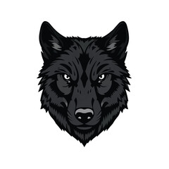 Wolf logo, wolf mascot. Minimalistic wolf logo icon. Wolf Logo Vector Illustration 