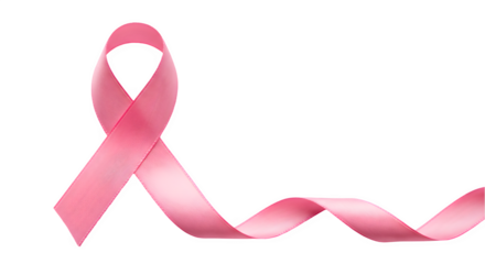 Pink Awareness Ribbon Symbol Isolated on White Background, Breast Cancer Awareness Ribbon, Pink Symbol of Support, Pink Ribbon Symbol