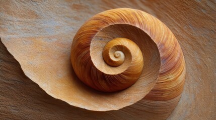 Seashell Spiral, Abstract Pattern, Golden Ratio, Nature, Macro