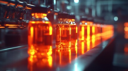 Obraz premium Liquid filling line