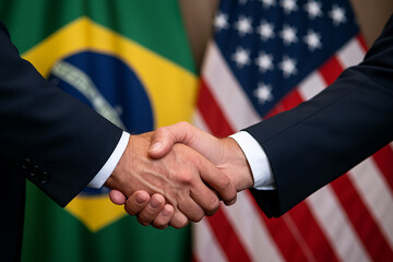 USA Brazil Political Handshake Agreement
