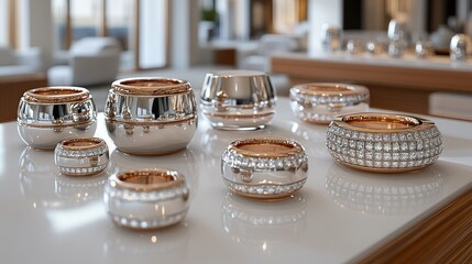 Naklejka premium Luxury jewelry display