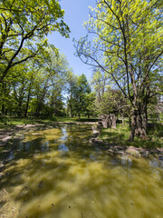 Landscape of Borisova gradina in city of Sofia, Bulgaria