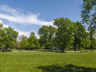 Landscape of Borisova gradina in city of Sofia, Bulgaria
