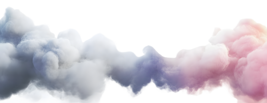 Clouds gas smoke floating isolate transparent backgrounds 3d illustrations png
