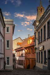 Quiet streets of evening Baden-Baden. Spring Germany