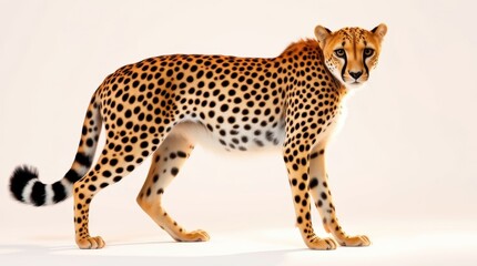 Obraz premium Majestic Cheetah Portrait – Fastest Land Animal Standing Gracefully