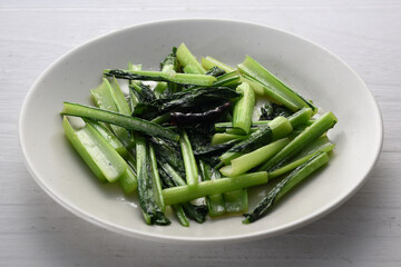 コマツナの青菜炒め