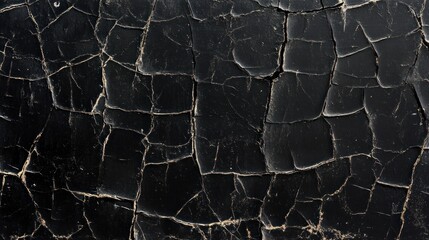 Dark cracked surface texture abstract black background