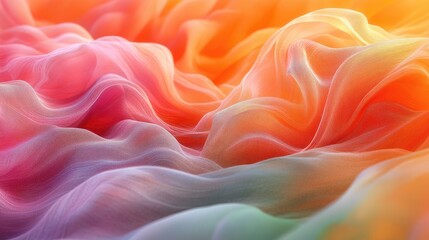 Obraz premium Abstract fabric folds in soft pastel hues