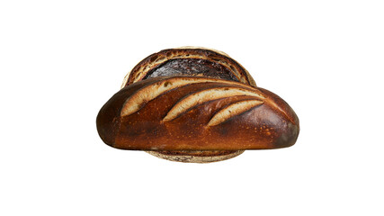 Crusty Artisan Bread Loaf, Rustic Bakery Product, Golden Brown, Delicious Baked Goods