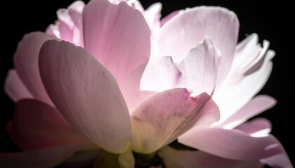 Fototapeta premium Illuminated Pink Peony Close Up
