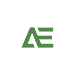 Logo Letter AE Modern