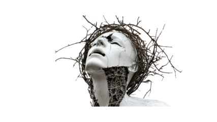 Crown of Thorns A Contemporary Sculpture of Suffering and Redemption