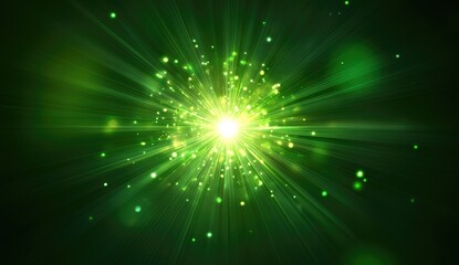 Radiant Green Burst