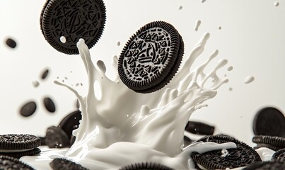Cookies and Milk Splash