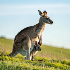 kangaroo in the grass