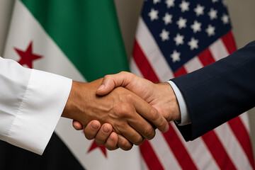 Diplomatic Handshake USA Syria