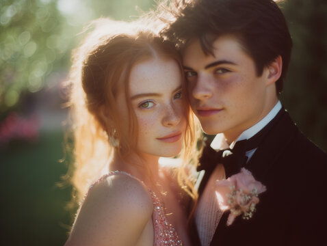 prom dance high school couple dating lifestyle candid portrait fun milestone people growing up