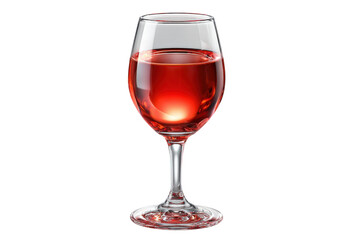 Rose Wine in Glass: A single glass of rose wine fills the frame, showcasing the vibrant pink hue and sparkling clarity of the beverage. The wine, a symbol of celebration and sophistication.