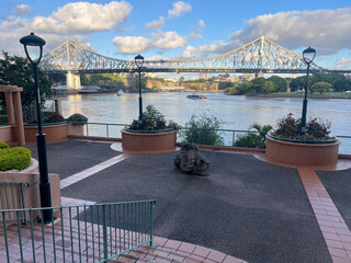 Story Bridge.Heritage-listed bridge in Brisbane Australia
