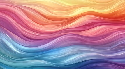 Fototapeta premium Vibrant abstract design with flowing wavy lines.