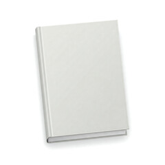 blank notebook isolated on white