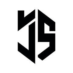 Js letter logo creative modern alphabet logo.