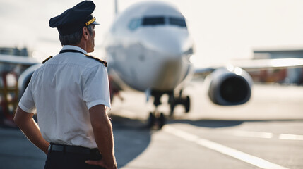 Pilot thoroughly inspecting airplane exterior cockpit checklist safety