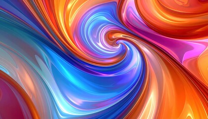 Abstract Swirling Colors Design