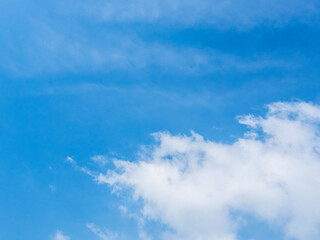 Obraz premium 5月の山から見た青空と雲03