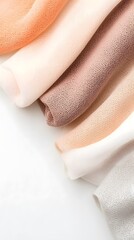 Subtle Fabric Mesh Pattern Close-Up in Neutral Peach and Brown Tones