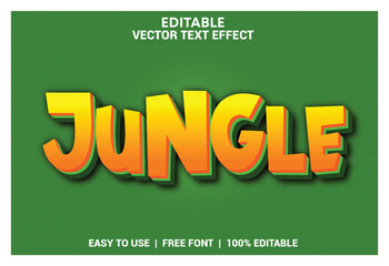 Jungle texte effet