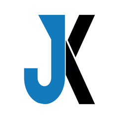 Professional letter jk Business Logo design.	