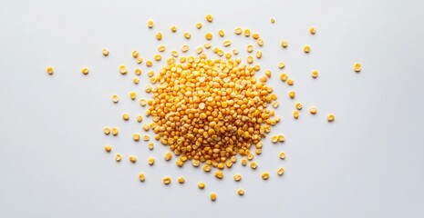 Pile of yellow seeds