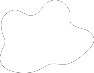 Obraz premium Wide organic blob with shallow curves