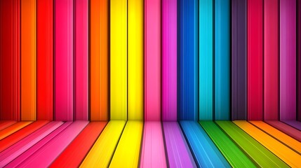 Vibrant Gradient Background with Colorful Stripes and Smooth Blend